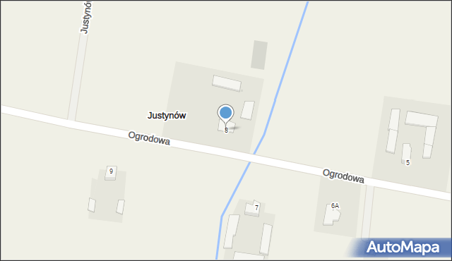 Justynów, Justynów, 8, mapa Justynów