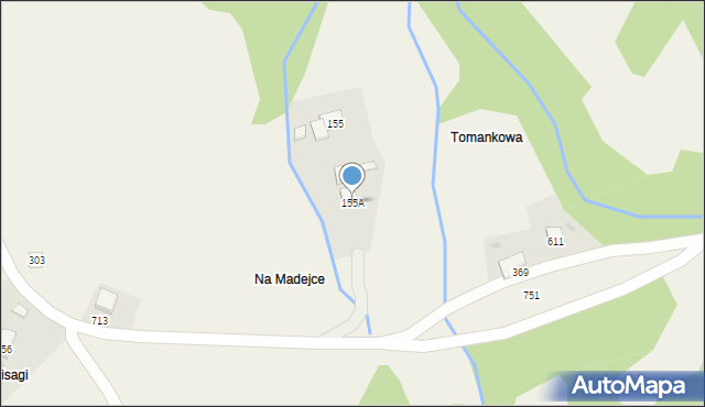Juszczyn, Juszczyn, 155A, mapa Juszczyn
