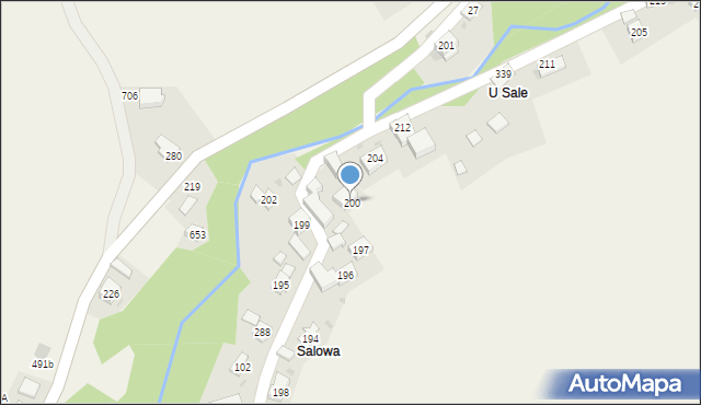 Juszczyn, Juszczyn, 200, mapa Juszczyn