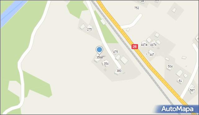 Juszczyn, Juszczyn, 354a, mapa Juszczyn
