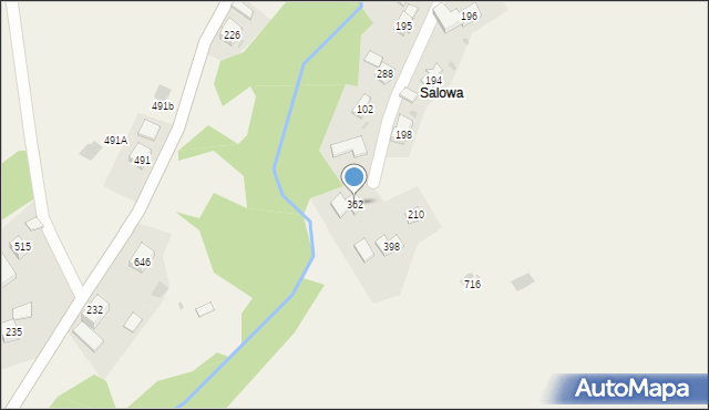 Juszczyn, Juszczyn, 362, mapa Juszczyn