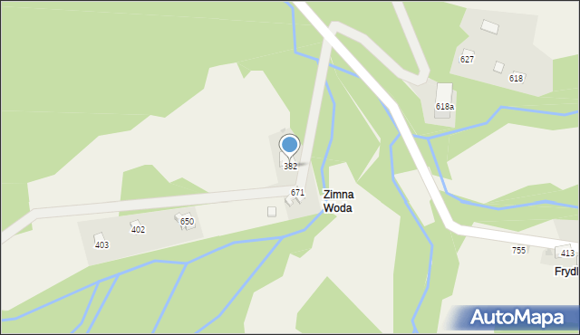 Juszczyn, Juszczyn, 382, mapa Juszczyn