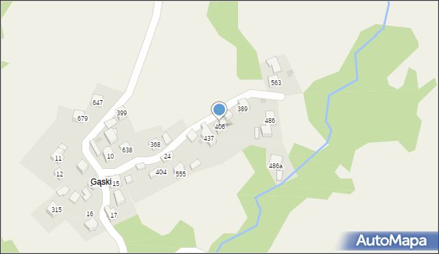 Juszczyn, Juszczyn, 406, mapa Juszczyn