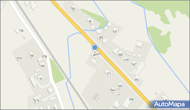 Juszczyn, Juszczyn, 407, mapa Juszczyn