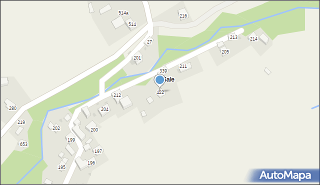 Juszczyn, Juszczyn, 422, mapa Juszczyn