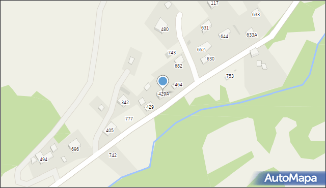 Juszczyn, Juszczyn, 429A, mapa Juszczyn