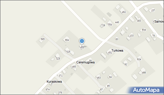 Juszczyn, Juszczyn, 453, mapa Juszczyn