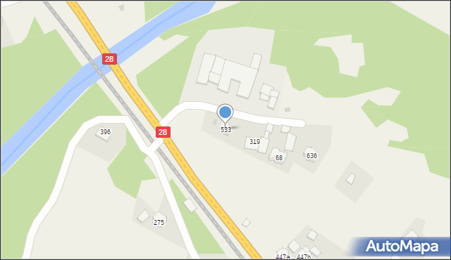 Juszczyn, Juszczyn, 533, mapa Juszczyn