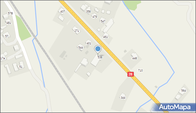 Juszczyn, Juszczyn, 538a, mapa Juszczyn