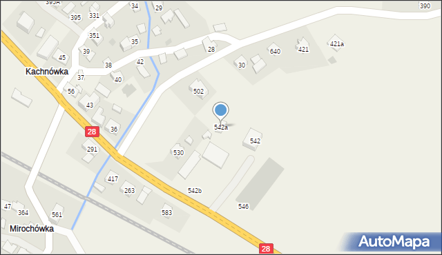 Juszczyn, Juszczyn, 542a, mapa Juszczyn