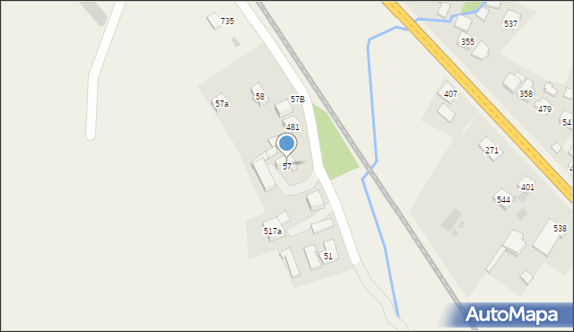 Juszczyn, Juszczyn, 57, mapa Juszczyn