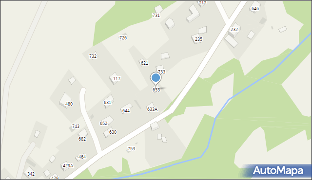 Juszczyn, Juszczyn, 633, mapa Juszczyn