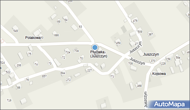 Juszczyn, Juszczyn, 66, mapa Juszczyn