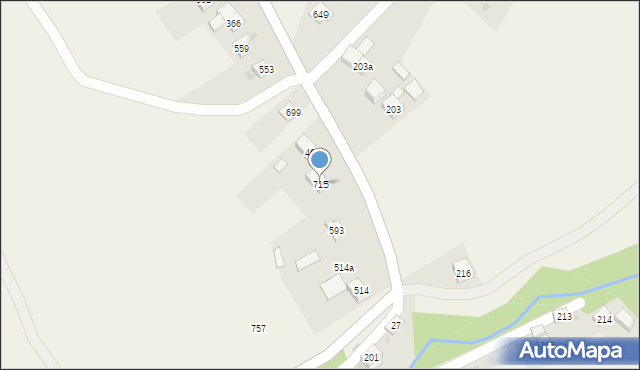 Juszczyn, Juszczyn, 715, mapa Juszczyn