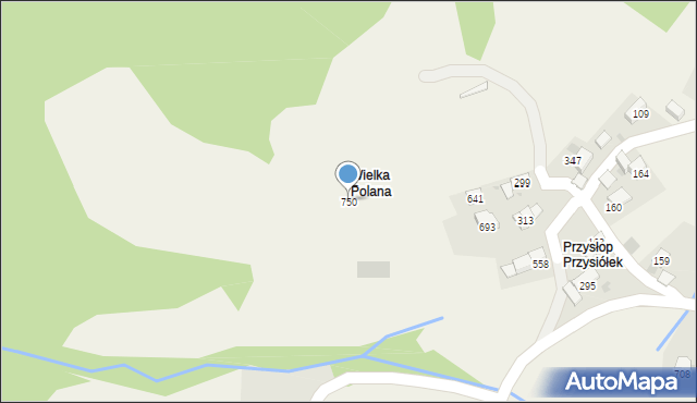 Juszczyn, Juszczyn, 750, mapa Juszczyn