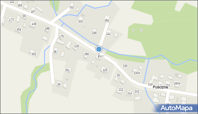 Juszczyna, Juszczyna, 222, mapa Juszczyna