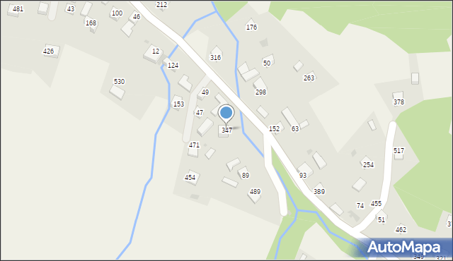 Juszczyna, Juszczyna, 347, mapa Juszczyna