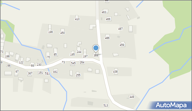 Juszczyna, Juszczyna, 369, mapa Juszczyna