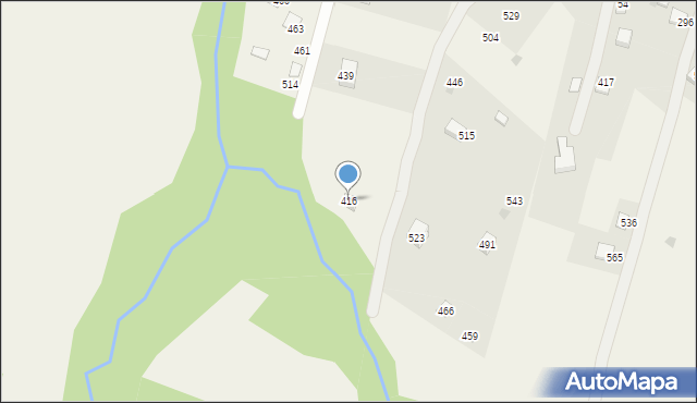 Juszczyna, Juszczyna, 416, mapa Juszczyna