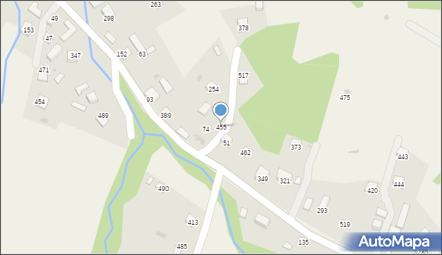 Juszczyna, Juszczyna, 455, mapa Juszczyna