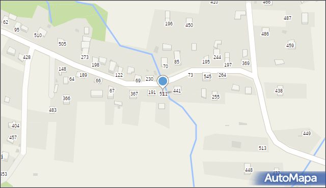 Juszczyna, Juszczyna, 511, mapa Juszczyna