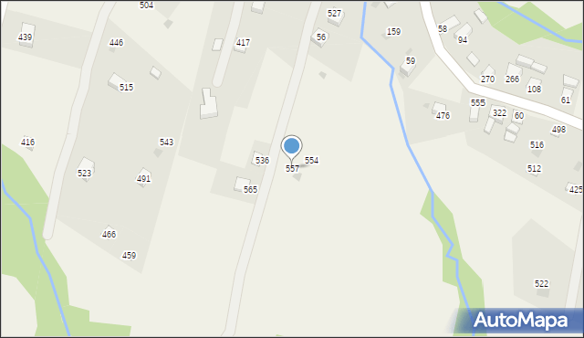 Juszczyna, Juszczyna, 557, mapa Juszczyna