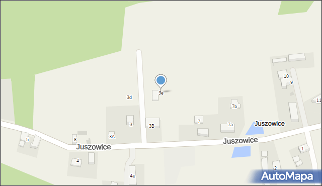 Juszowice, Juszowice, 3e, mapa Juszowice