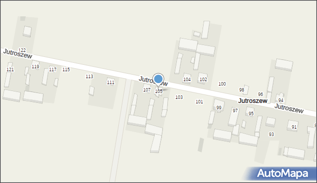 Jutroszew, Jutroszew, 105, mapa Jutroszew