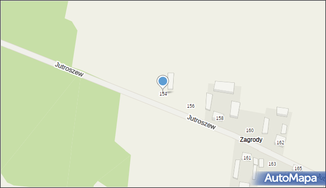 Jutroszew, Jutroszew, 154, mapa Jutroszew
