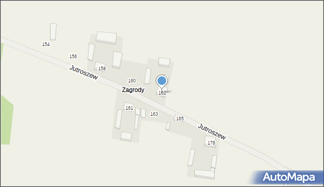 Jutroszew, Jutroszew, 162, mapa Jutroszew