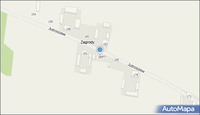 Jutroszew, Jutroszew, 163, mapa Jutroszew