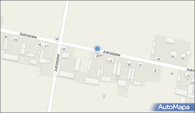 Jutroszew, Jutroszew, 43, mapa Jutroszew