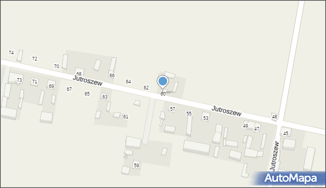 Jutroszew, Jutroszew, 60, mapa Jutroszew