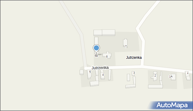 Jutrzenka, Jutrzenka, 6a, mapa Jutrzenka