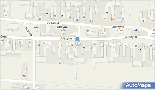 Jutrzyna, Jutrzyna, 31, mapa Jutrzyna