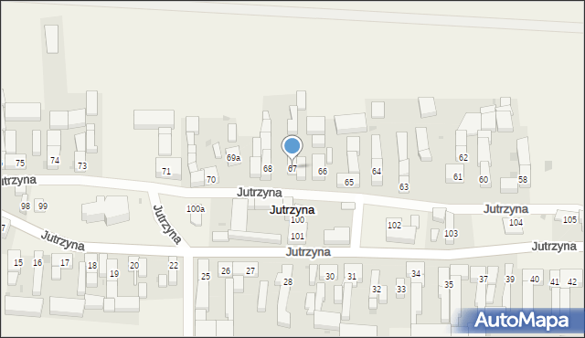 Jutrzyna, Jutrzyna, 67, mapa Jutrzyna