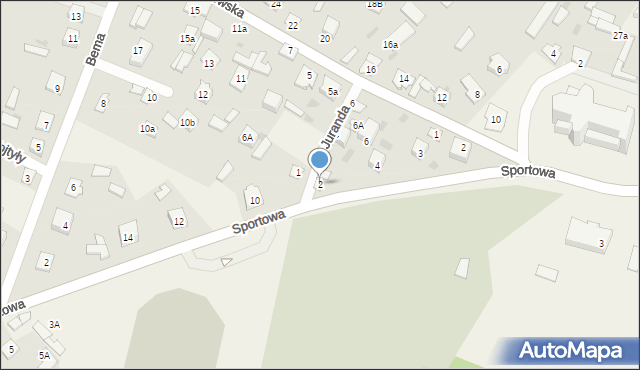 Kadzidło, Juranda, 2, mapa Kadzidło