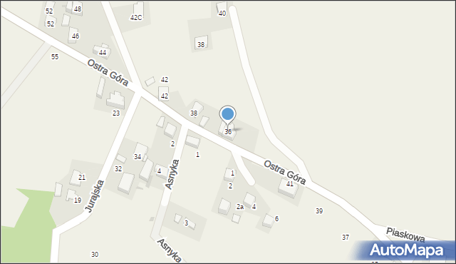 Karniowice, Jurajska, 36, mapa Karniowice