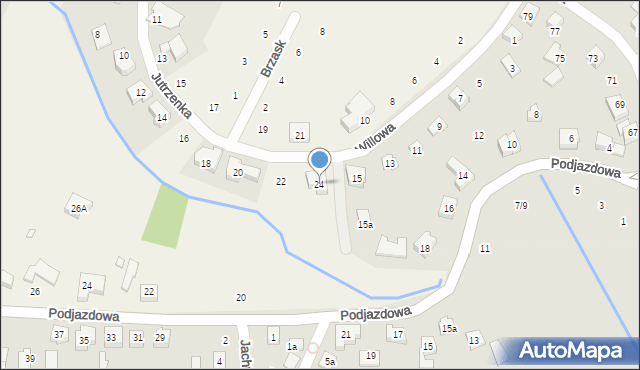 Kiekrz, Jutrzenka, 24, mapa Kiekrz