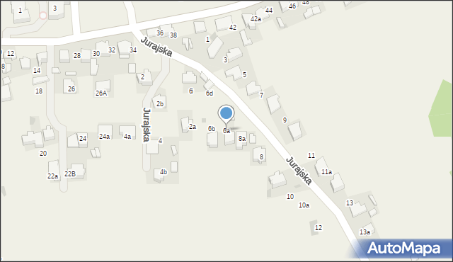 Klucze, Jurajska, 6a, mapa Klucze