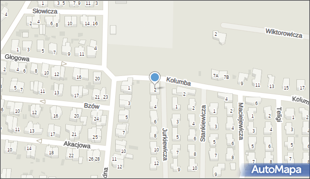 Kołobrzeg, Jurkiewicza Kazimierza, 2, mapa Kołobrzegu