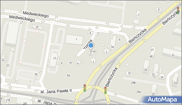 Kraków, Jutrzenka, 2, mapa Krakowa