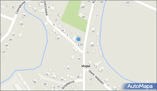 Kraków, Jutrzyńska, 2, mapa Krakowa