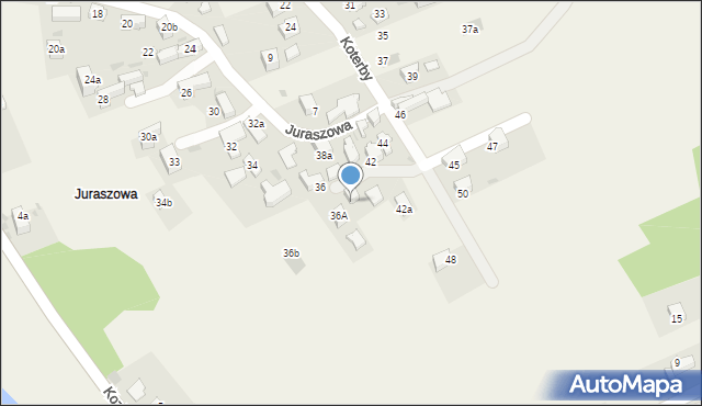 Krościenko nad Dunajcem, Juraszowa, 38, mapa Krościenko nad Dunajcem