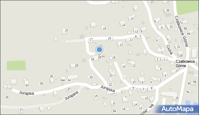 Krzeszowice, Jurajska, 24, mapa Krzeszowice