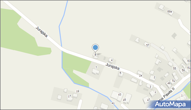 Kwaczała, Jurajska, 6, mapa Kwaczała