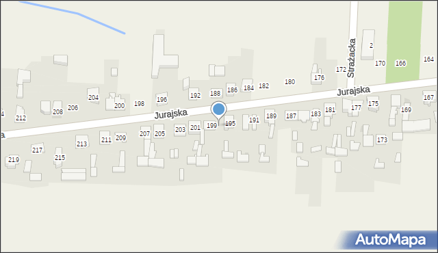 Lgota Górna, Jurajska, 197, mapa Lgota Górna