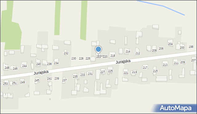 Lgota Górna, Jurajska, 222, mapa Lgota Górna