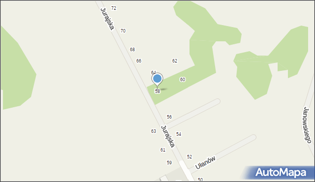 Masłomiąca, Jurajska, 58, mapa Masłomiąca