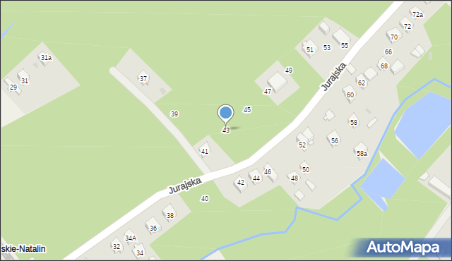 Masłońskie, Jurajska, 43, mapa Masłońskie